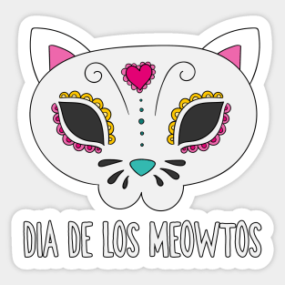Dia De Los Meowtos Sticker